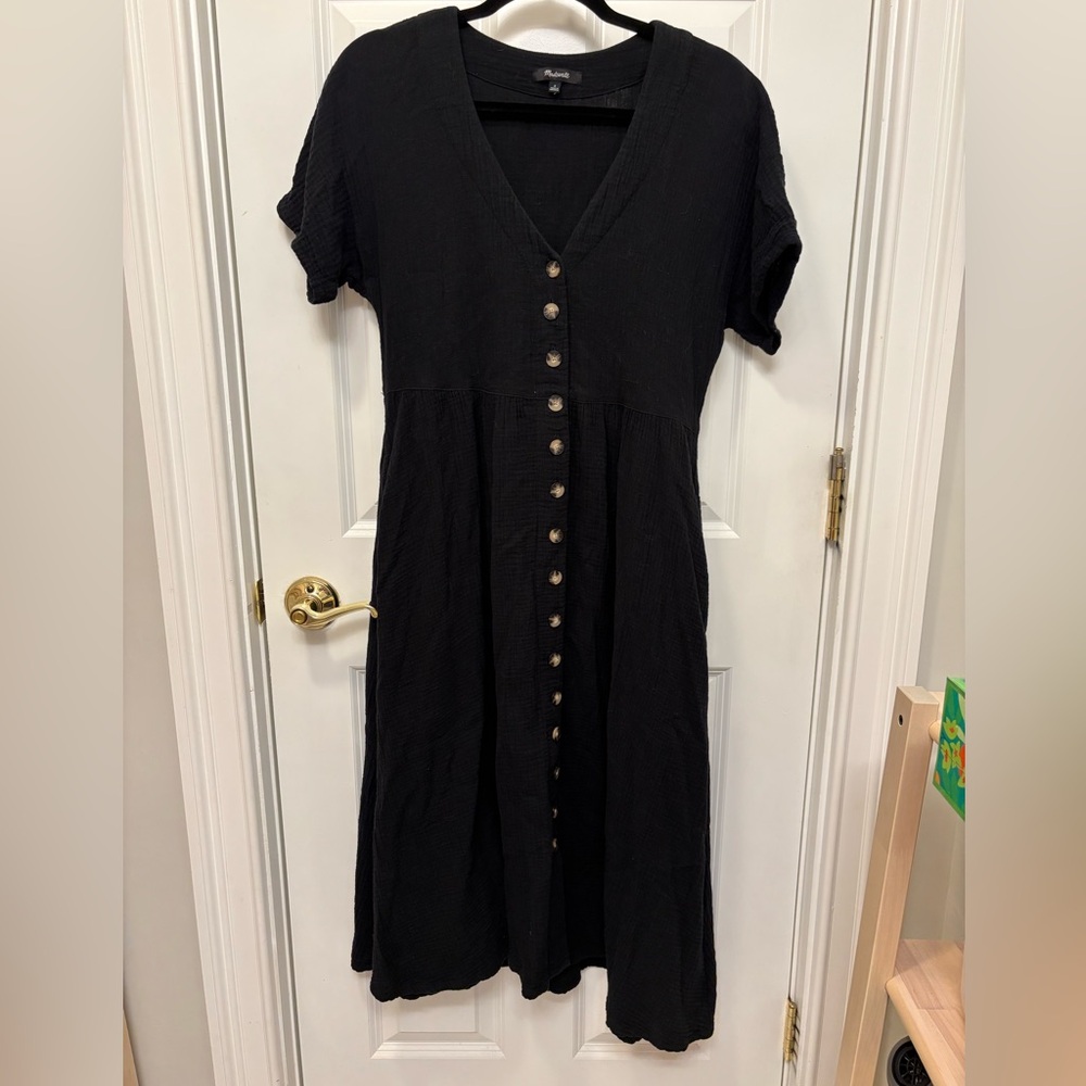 Madewell | Light-Spun Button-Front Midi Dress